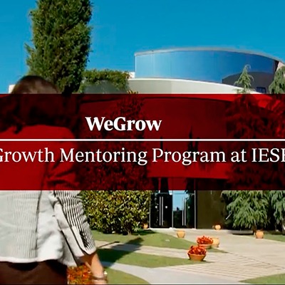 Aportando como mentor en el programa weGrow del IESE